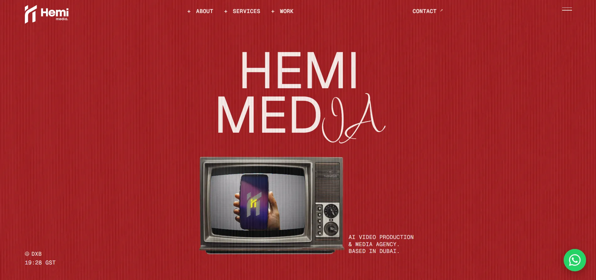 Hemi Media website homepage